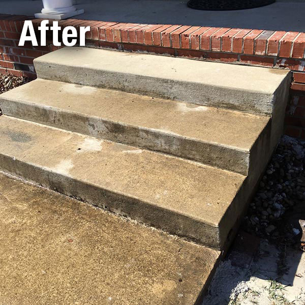 Muncie​ Concrete Steps Leveling - After